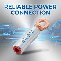 Terminal Bimetálico de Cobre y Aluminio Soldado por Fricción, Serie DTL2, Conector de Cable, Herraje de Conexión Eléctrica