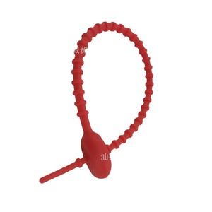 Tadpole Cable Tie 11.7*1Cm Soft Rubber Releasable For Plush Doll Backpack Pendant Ornament - Product Image 1