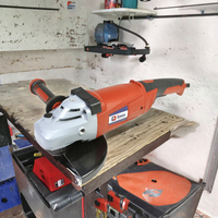 Meuleuse d'angle électrique 7 pouces 8000 tr/min avec poignée latérale à gâchette, outil industriel de meulage et de polissage OEM ODM