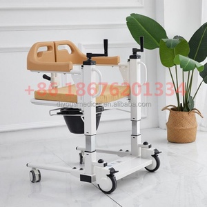 Elderly Disabled Bath Toilet <b>Commode</b> <b>Chair</b> Potty Stool Wheelchair With Seat Belt Double Safe Transfer Lift Transfer <b>Chair</b> - Product Image 2