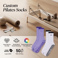 Chaussettes de sport en coton respirantes antidérapantes avec grip en silicone en forme de cœur, personnalisables par le fabricant, vente en gros