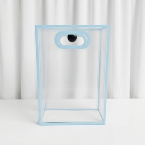 Sac fourre-tout carré <span class=keywords><strong>transparent</strong></span> en PE avec impression décalée, fabriqué en Chine, sac cadeau en plastique étanche pour emballage de cadeaux - Product Image 5