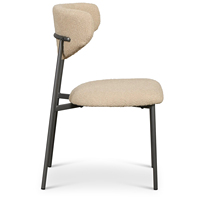 Chaise de salle à manger de luxe moderne et légère avec accoudoir en fer sac souple pour bureau négociation meubles de maison café