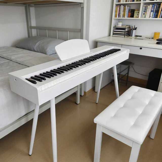 Beisite LM-200 88-Key Weighted Professional Electric Organ & Digital Piano Keyboard with 128 Tones and 128 Rhythms