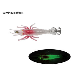 Night-Strike 11cm Luminous Soft Shrimp Squid Hook 9,4G Cebo de fregadero lento con Gancho Doble - Product Image 6