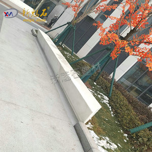 Nouvelle banc en béton préfabriqué GRC Magic Stone, blanc, gris, jaune, personnalisable pour parcs et aménagements paysagers - Product Image 4