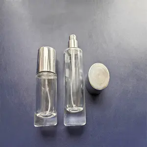 Refillable 20ml 30ml 50ml Cylinder Glass Atomizer Empty Fine Mist Spray Perfume Bottle