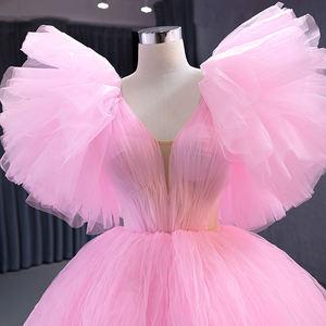 Jancember 222131 Chic Short Pink Vestidos de noche para mujer Vestidos con tren - Product Image 2