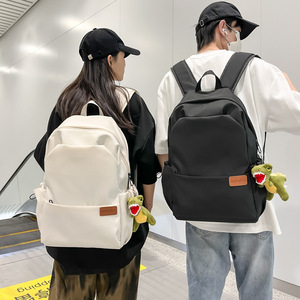 Simple Lightweight <b>Backpack</b> For Men Women <b>Students</b> Large Capacity Water Resistant Laptop Bag 14 Inches Travel Commute - Product Image 1