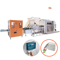 Machine à papier tissu à haute productivité pour pliage en N et laminage par collage, pour serviettes à main