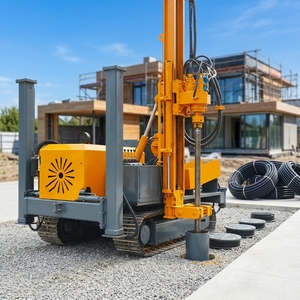 Plataforma de Perforación de Pozos de Agua Portátil, de Bajo Ruido, Accionada por Diésel, con Capacidad de 300 m de Profundidad, Alta Seguridad, Aprobada por <span class=keywords><strong>HOA</strong></span> para Uso Residencial - Product Image 1