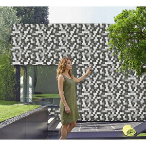 Carreaux muraux extérieurs 3D gris de qualité supérieure 30x45cm Céramique numérique 300x450mm Porcelaine émaillée brillante 12x18 pouces - Product Image 1