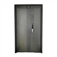 Porte d'entrée élégante en fonte d'aluminium à faible entretien avec verre décoratif, idéale pour les fermes et supermarchés, prévention des incendies, garantie 5 ans