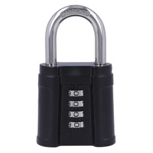 भारी ड्यूटी 4 अंकों के पैडलॉक-गेट शेड स्कूल के लिए गेट शेड स्कूल के लिए जिम लॉकर संयोजन लॉक ब्लैक - Product Image 6