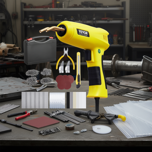 Pistola de soldar plástico Vevor de 220W y 220V con 800 grapas y 56 varillas para trabajos de soldadura de plástico - Product Image 2
