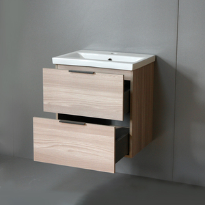 <strong>Rustic</strong> Sanitary Ware Playwood 510mm Wall Hung Bathroom Cabinet <strong>Vanity</strong> <strong>Unit</strong> with Sink for Hotel - Product Image 3
