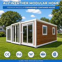 Expédition en 20 jours – Maison conteneur pliable 20 pieds/30 pieds, 2 ou 3 chambres, prête à l'emploi, portable, avec cuisine et salle de bain