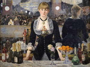 Edouard Manet Um Bar no Folies-Bergere 1882, de alta qualidade pintados à mão pintura a óleo reprodução para Home Dinning Room Bar - Product Image 2