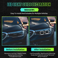 2.5 3.0 pouces LED Angel Eyes Shrouds pour phare de voiture projecteur lentille xénon LED rénovation DRL Halo anneaux feux diurnes