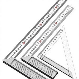 Righello Angolare a L in Acciaio Inossidabile da 13mm con Base Larga, Spessore 1.2mm, per Falegnameria, Angolo Retto a 90 Gradi, in Lega di Zinco - Product Image 1