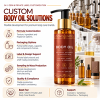 Huile corporelle hydratante aux extraits de graines et d'herbes pressées à froid pour femmes, marque privée, OEM, vente en gros en vrac