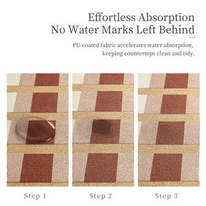 Tapete de Cocina Shuran, Rectangular a Cuadros, 30x40cm, 40x50cm, 50x60cm, PVC Lavable, Aislante Térmico, para Encimera - Product Image 4