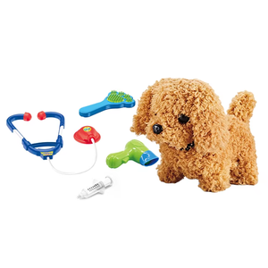 Jouets éducatifs pour animaux de compagnie, cage en plastique pour chiot mignon, peluche douce, accessoires de soins pour animaux de compagnie, ensemble de <span class=keywords><strong>chien</strong></span> drôle en peluche pour fille - Product Image 1