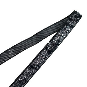 <span class=keywords><strong>Ruban</strong></span> en velours métallique noir non élastique de 1 pouce (25 mm) de large, <span class=keywords><strong>ruban</strong></span> pailleté de Noël pour emballage cadeau - Product Image 2