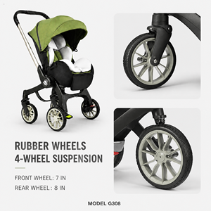 Panier de couchage multifonctionnel intégré pliable en alliage d'aluminium, pas d'<span class=keywords><strong>installation</strong></span> requise, poussettes pour bébés - Product Image 4