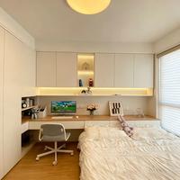 Lit Tatami Multifonctionnel Intégré, Plaque en Bois Écologique et Sûre pour Toute la Maison