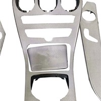 Pour Mercedes Benz Classe C W205 : Kit de modification intérieure en fibre de carbone pour le levier de vitesses – Amélioration de la carrosserie