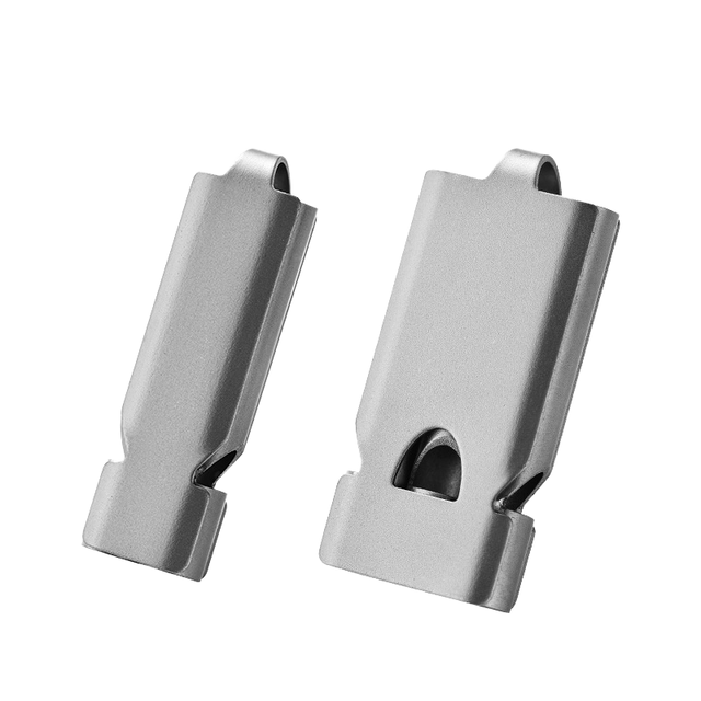 Pioneer EDC Factory Stock Aluminum Three-Tube Double Whistle 5.2x2.5x1.7cm for EDC Tools Portable Outdoor Camping Survival