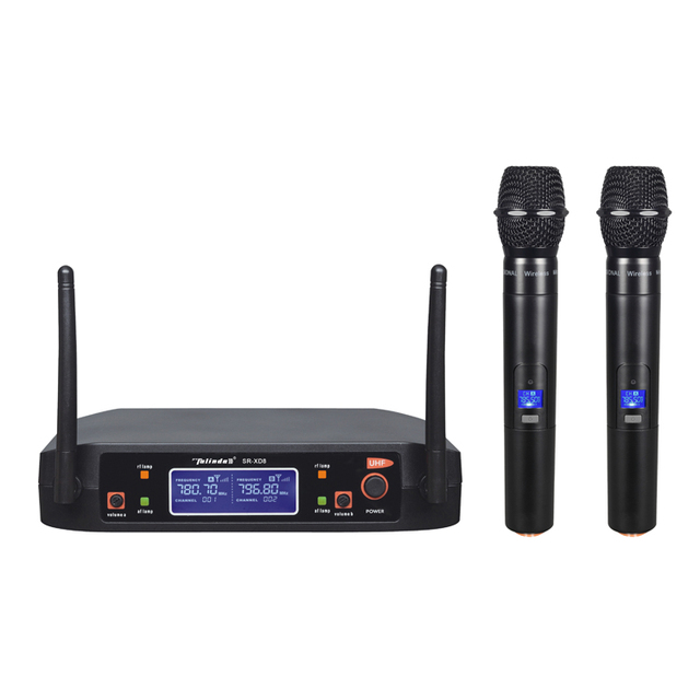 Affordable Wireless Microphone System with Dual Channels