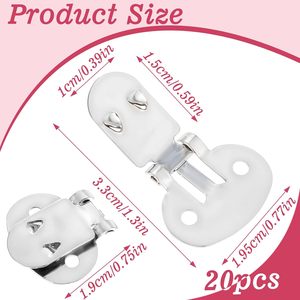 Ymapinc Clips Metálicos Decorativos Plateados para Zapatos de Mujer, Lazos para Zapatos, Adornos DIY para Calzado - Product Image 2