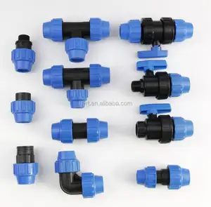 Hot Selling Agricultural Greenhouses Product PN16 PP Irrigation Compression Pipe Fittings