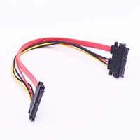 Precios de fábrica 22Pin SATA macho a hembra Cable de 7 + 15 Pin Serial ATA SATA de datos de Combo Cable de extensión convertidor de conector