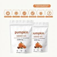 Capsules d'huile de graines de citrouille HDK 3000mg, formule 2-en-1 avec du palmier nain pour la santé des cheveux, de la peau et des voies urinaires, supplément OEM ODM