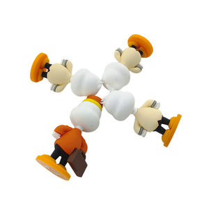 Figuras de Pato de Goma Suave de PVC Personalizadas, Muñecos con Estilo de Uniforme de Hotel, Base 3D Personalizable, Mascota Promocional Ecológica - Product Image 6