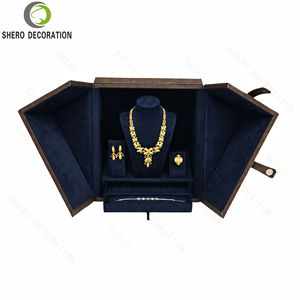 Boîte à bijoux en cuir de luxe pour femmes, grande capacité, boîtes à montres, vintage, royale, rangement à domicile, vanity case - Product Image 1