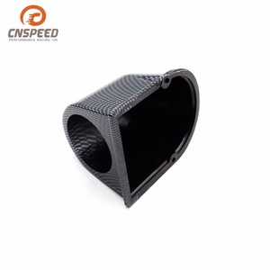 CNSPEED 52mm Boost <b>Gauge</b> Carbon Fiber Cover Portable Car Instrument Panel Mount - Product Image 3