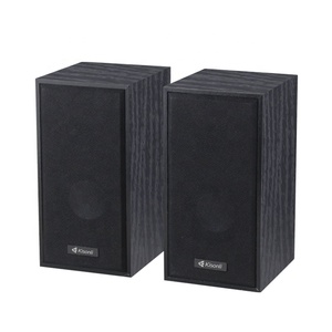 Kisonli T-003 Haut-parleur en bois 2.0 Haut-parleur <span class=keywords><strong>portable</strong></span> <span class=keywords><strong>pour</strong></span> <span class=keywords><strong>ordinateur</strong></span> <span class=keywords><strong>portable</strong></span> avec USB 2.0 et prise jack 3,5 mm - Product Image 2