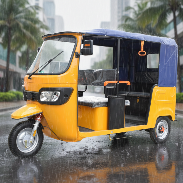 New Energy Electric Auto Rickshaw, 2000W, CE Approved for Eco-Friendly Public Transport