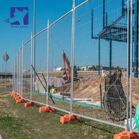 Clôture événementielle amovible standard australienne, panneau de clôture mobile temporaire pour chantier de construction, à vendre