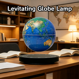 HCNT Magnetic Levitation Globe Lamp With World Map Warm White LED Floating Globe Night <b>Light</b> For Home Office Decoration - Product Image 1