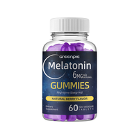 Greenpie OEM Gommes de sommeil 100mg Ashwagandha L-théanine 5 HTP Mélatonine Suppléments de sommeil rapide pour adultes Style bonbon