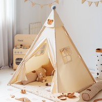 Tente d'été Montessori en toile de coton style indien moderne pour enfants, en pin de Nouvelle-Zélande, pour la maison et la salle de jeux