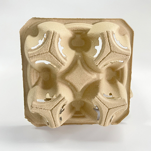 Portabicchieri Biodegradabile in Polpa di Carta, Vassoio Portabicchieri Ecologico Personalizzabile per Caffè da Asporto - Product Image 4