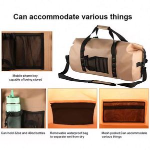 Muestra gratuita: Bolsa nevera impermeable enrollable para exteriores, de TPU, grande, para vacaciones familiares, mascotas, camping, picnic y viajes. - Product Image 4