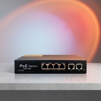 Switch PoE AI 6 ports 4GE+2GE Gigabit 1000Mbps 6KV Protection contre la foudre AI Watchdog 12Gbps avec QoS et empilable pour caméra IP CCTV