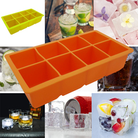 Jinghida — grand plateau à glace en Silicone, plateau Jumbo, Flexible, sans BPA, 8 cavités, Top des ventes